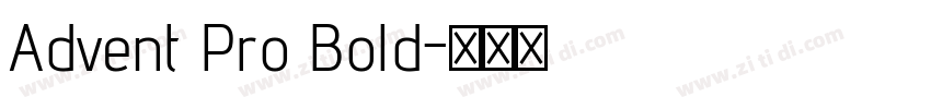 Advent Pro Bold字体转换